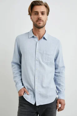Wyatt Shirt Blue Melange