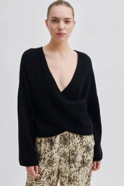 Ymma Knit Open Back Black